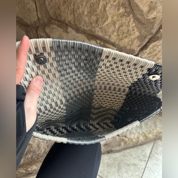 Maria Victoria Clutch Gray and Black white - Picture 4 of 5